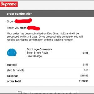 Supreme Box Logo Crewneck Bright Royal